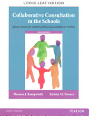 Collaborative Consultation in the Schools 5th Edition package cover for ISBN 9780134019642