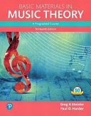 Basic Materials in Music Theory 13th Edition cover for ISBN 9780134419787