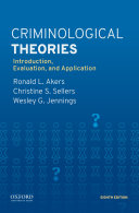 Criminological Theories 8th Edition cover for ISBN 9780190935252