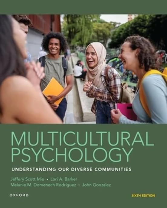 Multicultural Psychology 6th Edition cover for ISBN 9780197641279