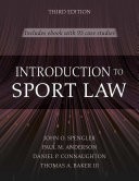 Introduction to Sport Law 3rd Edition cover for ISBN 9781492597773