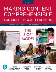 Making Content Comprehensible for Multilingual Learners 6th Edition cover for ISBN 9780137878857