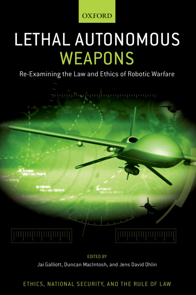 Lethal Autonomous Weapons cover for ISBN 9780197546048