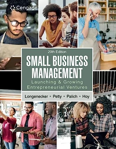 Small Business Management 20th Edition cover for ISBN 9780357718803