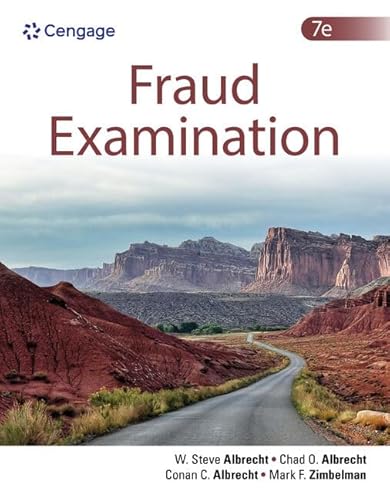 Fraud Examination 7th Edition cover for ISBN 9780357721759