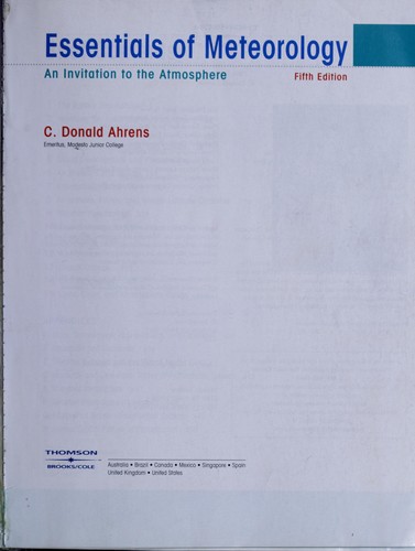 Essentials of Meteorology ninth edition cover for ISBN 9780357857557