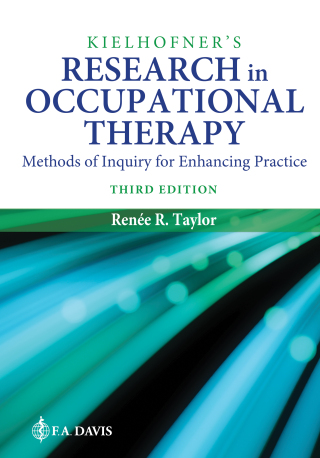 Kielhofner's Research in Occupational Therapy third edition cover for ISBN 9781719640640