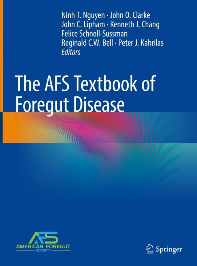 The AFS Textbook of Foregut Disease cover for ISBN 9783031196706