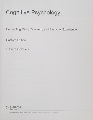Cognitive Psychology: Connecting Mind, Research, and Everyday Experience sixth edition cover for ISBN 9788214143386